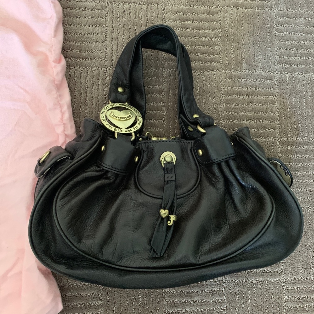 Juicy Couture Black Leather Bag